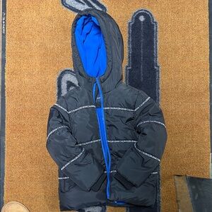 Calvin Klein Jeans Black Jacket with Blue Interior